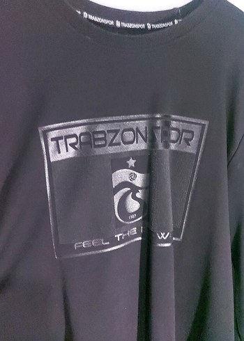 Erkek Siyah Deri Baskılı Sweatshirt - Görsel 3