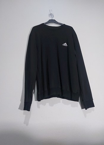 Siyah Adidas Erkek Uzun Kollu Sweatshirt - Görsel 5