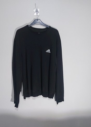 Siyah Adidas Erkek Uzun Kollu Sweatshirt - Görsel 2