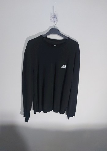 Siyah Adidas Erkek Uzun Kollu Sweatshirt - Görsel 4