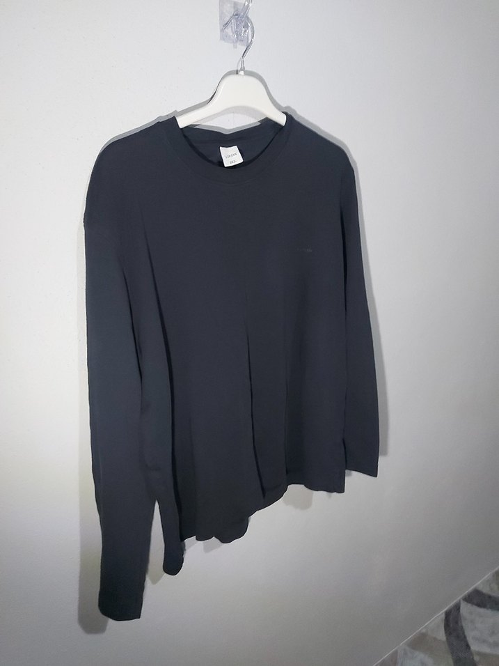 Siyah Uzun Kollu Erkek Sweatshirt 3XL - Görsel 2
