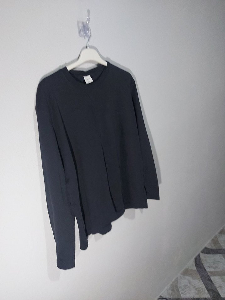 Siyah Uzun Kollu Erkek Sweatshirt 3XL - Görsel 5