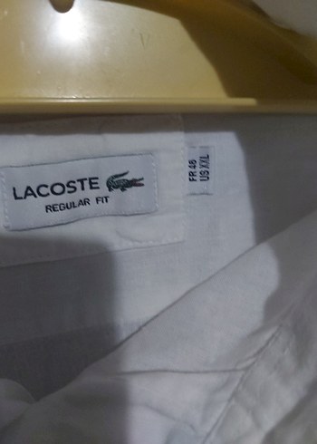 Lacoste Beyaz Keten Gömlek - Görsel 3