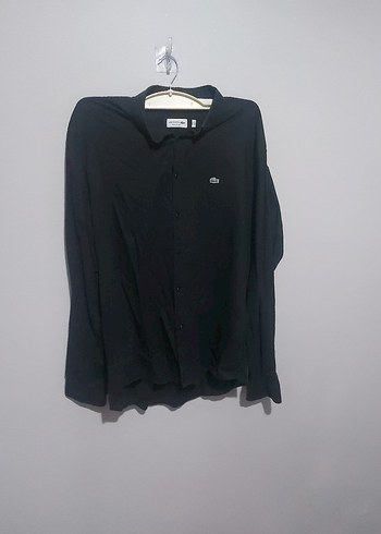 Siyah Keten Erkek Gömlek Uzun Kollu - Görsel 2