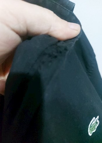 Siyah Keten Erkek Gömlek Uzun Kollu - Görsel 7