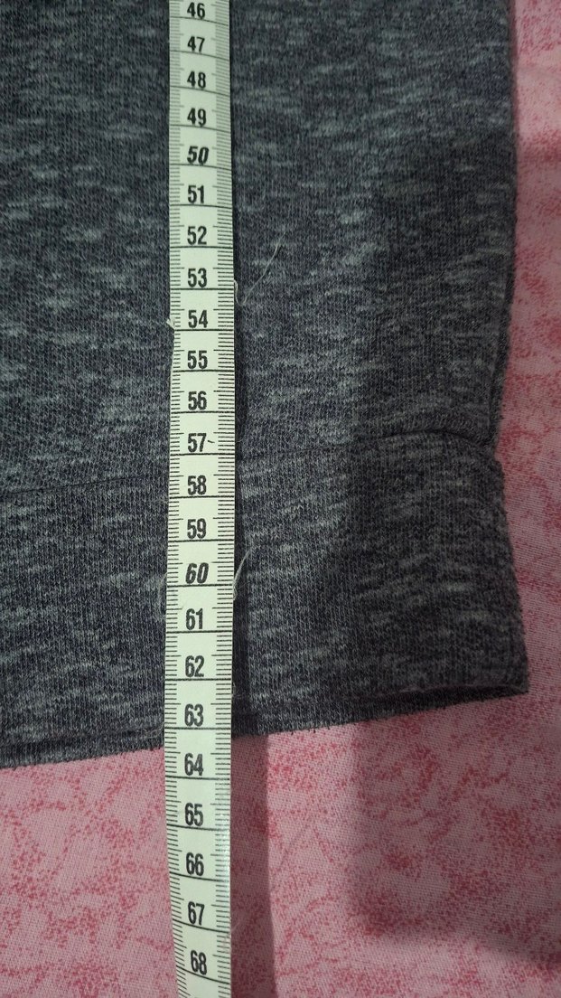 Gri Desenli Uzun Kollu  Tişört yumuşacık - Görsel 2