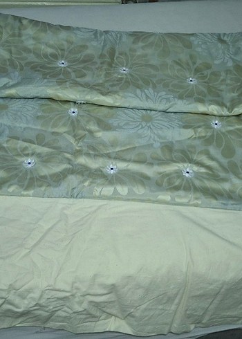Nakışlı Yeşil-Gri Yatak Örtüsü - Görsel 6
