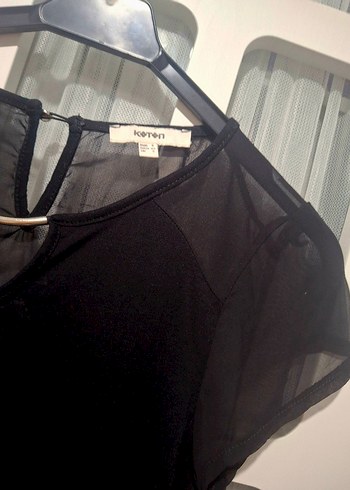 Siyah V Yaka  Bluzu,s ,M uyumlu - Görsel 6