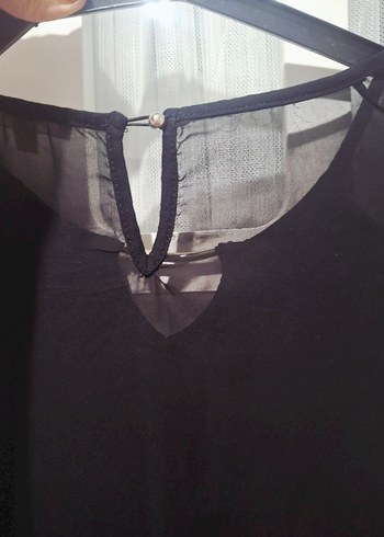 Siyah V Yaka  Bluzu,s ,M uyumlu - Görsel 5