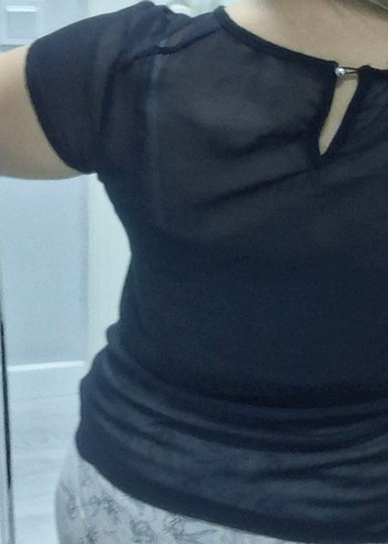 Siyah V Yaka  Bluzu,s ,M uyumlu - Görsel 2