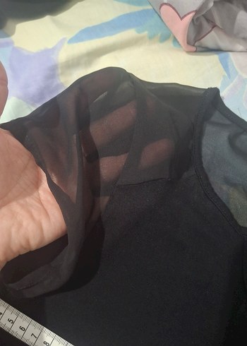 Siyah V Yaka  Bluzu,s ,M uyumlu - Görsel 10