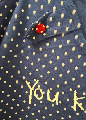 Lacivert Baskılı Tişört sıfır - Görsel 3