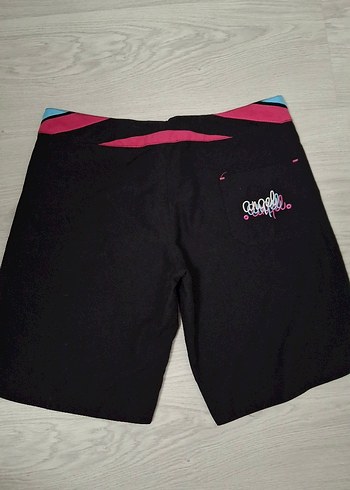 Siyah Baskılı Elastik deniz Şortu yepyeni - Görsel 3
