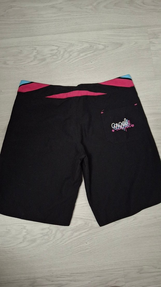 Siyah Baskılı Elastik  deniz Şortu yepyeni - Görsel 3