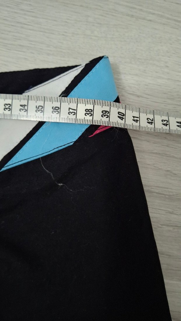 Siyah Baskılı Elastik  deniz Şortu yepyeni - Görsel 2