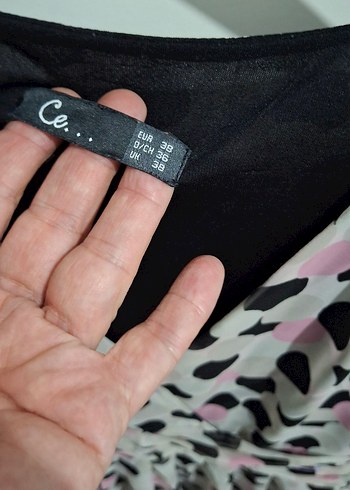 Pembe Desenli şifon iç astarlı - Görsel 2