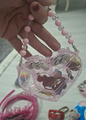 Pembe Püsküllü Minnie Mouse Çocuk Saç Tokası - Görsel 7