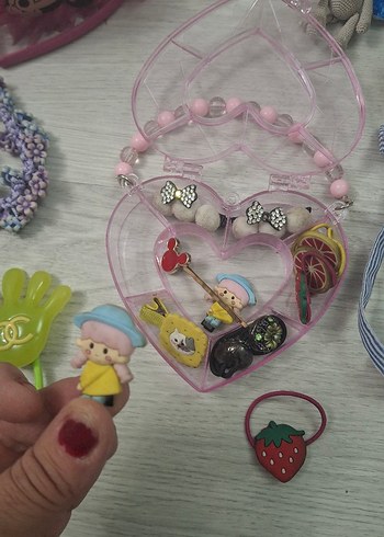 Pembe Püsküllü Minnie Mouse Çocuk Saç Tokası - Görsel 3