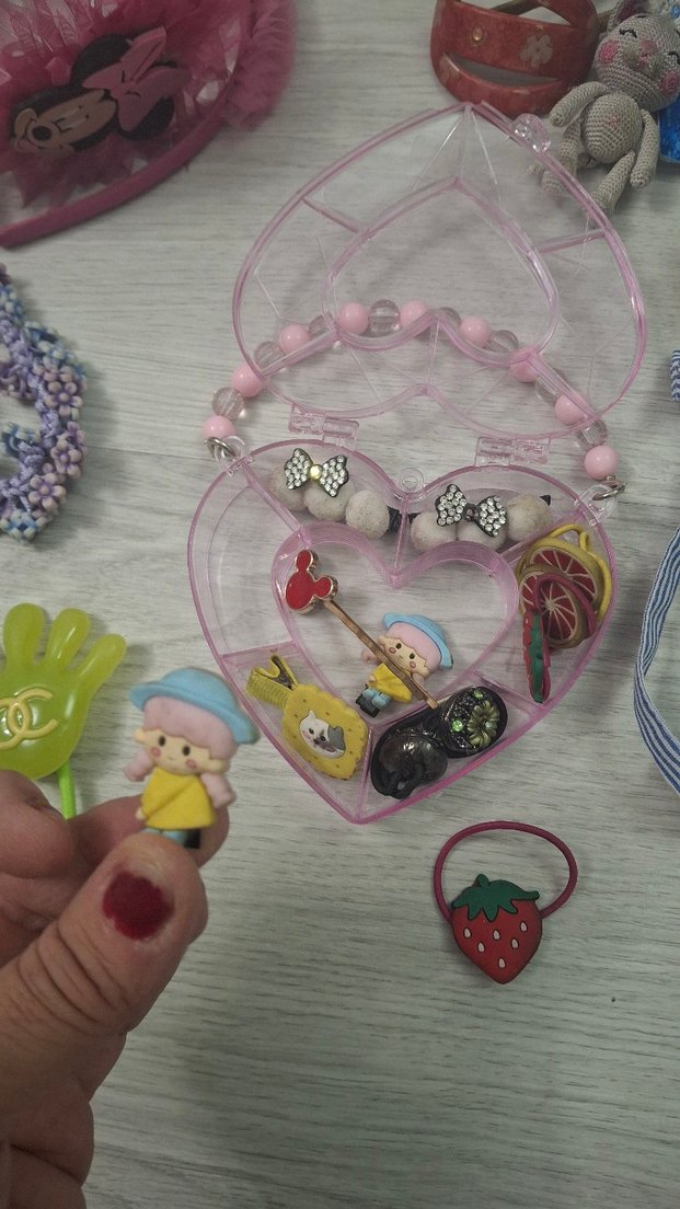 Pembe Püsküllü Minnie Mouse Çocuk Saç Tokası - Görsel 3