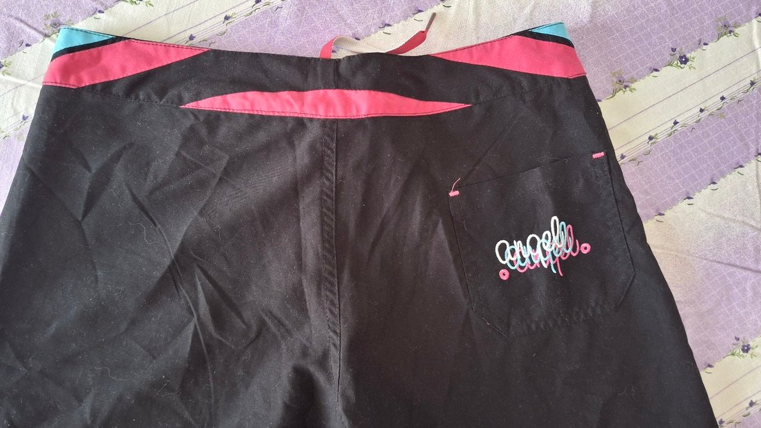 Siyah Kemerli Mini Şort, deniz şortu veya günlük, S ,M uyumlu - Görsel 2