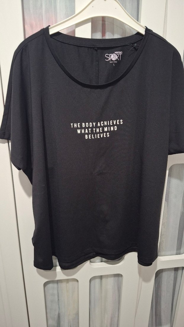 Siyah Tişörtü, Kısa Kollu, Rahat Kesim - Görsel 4