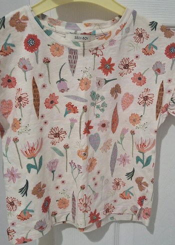 Kız Çocuk Renkli Baskılı Tişörtler ve Desenli Şort - Görsel 6