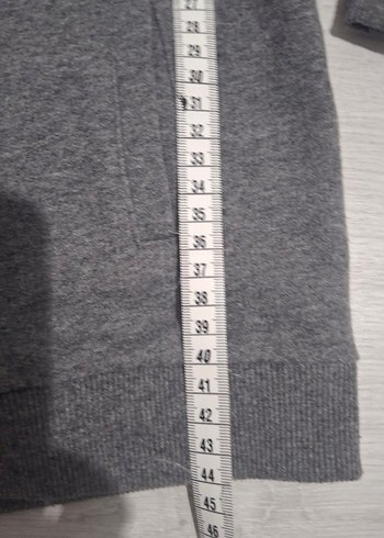 Kapüşonlu Fermuarlı Gri kız  Çocuk Sweatshirt - Görsel 3