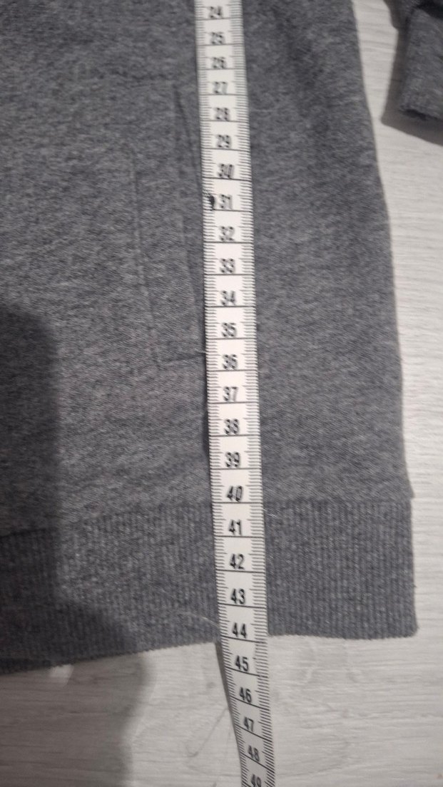 Kapüşonlu Fermuarlı Gri kız  Çocuk Sweatshirt - Görsel 3