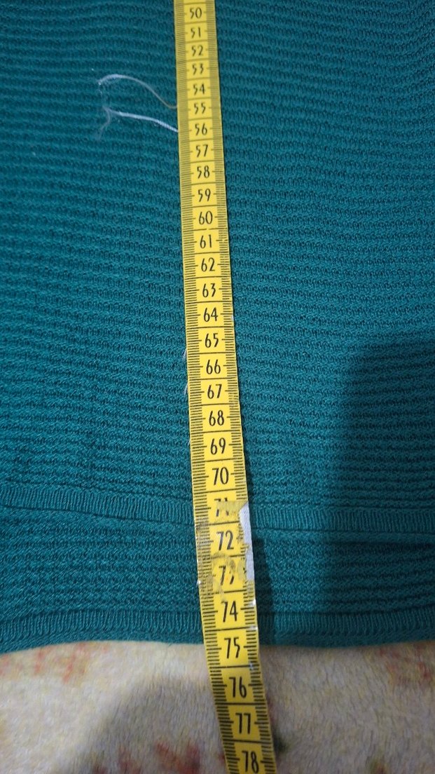 V Yaka Yeşil Triko Kadın Kazak - Görsel 5