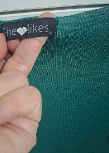 Yeşil Kadın Bisiklet Yaka Kazak - Görsel 2