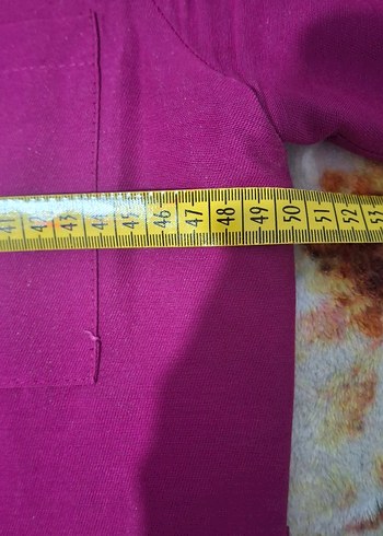 Bordo V Yaka Salaş Midi Elbise Keten M L uyumlu - Görsel 7