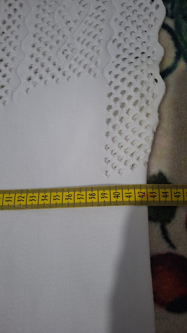 Düğmeli V Yaka Örgü Hamile Bluz - Görsel 3