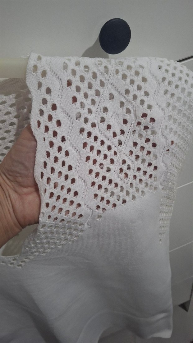 Düğmeli V Yaka Örgü Hamile Bluz - Görsel 5