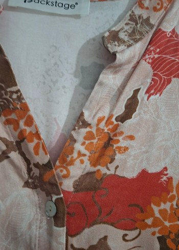 Bohem Tarz V Yaka Kemerli Midi Elbise - Görsel 8