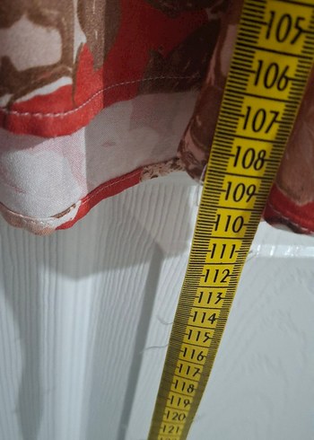 Bohem Tarz V Yaka Kemerli Midi Elbise - Görsel 4