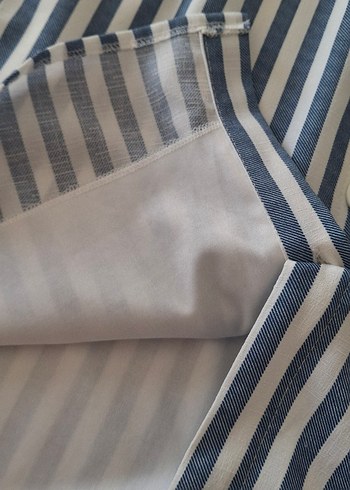 Çizgili Askılı çok şık Elbisesi - Görsel 8