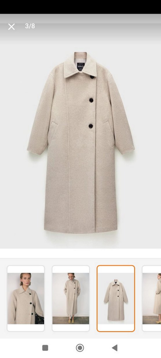 satmiyorum ariyorumBej Düğmeli Kadın Kaban - Görsel 2