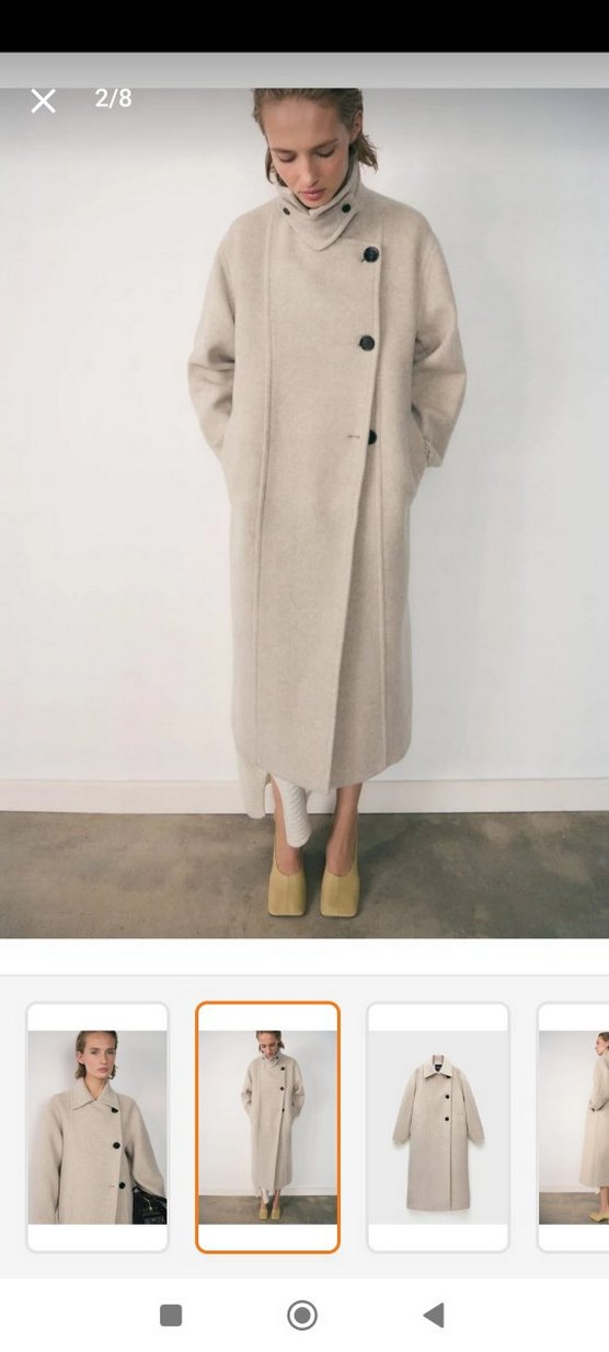 satmiyorum ariyorumBej Düğmeli Kadın Kaban - Görsel 3