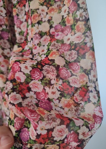 Mango Çiçek Desenli Bohem Midi Elbise - Görsel 7