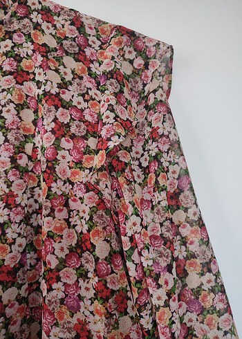 Mango Çiçek Desenli Bohem Midi Elbise - Görsel 5