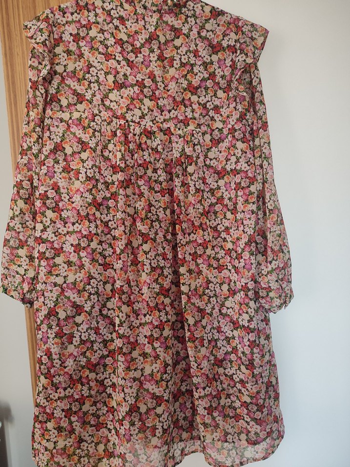 Mango Çiçek Desenli Bohem Midi Elbise - Görsel 4