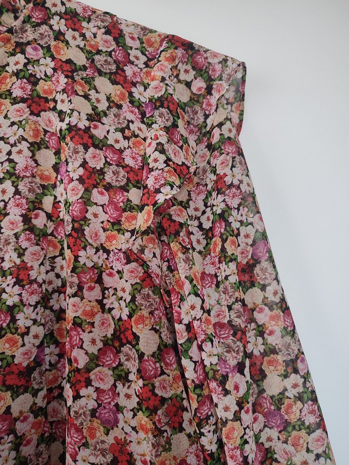 Mango Çiçek Desenli Bohem Midi Elbise - Görsel 5