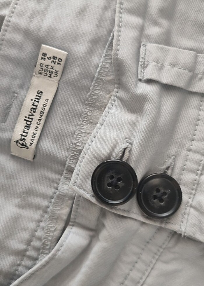 Stradivarius buz mavisi açık mavi pantolon - Görsel 2