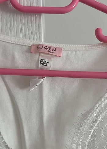 Beyaz V Yaka Midi Hamile ve Emzirme Geceliği - Görsel 3