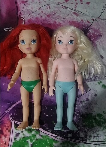 #ariel #elsa #disney #prenses et bebek 40 cm.