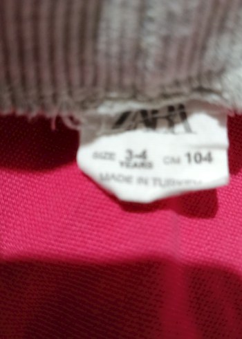 Uzun Kollu Pembe Üst ve Gri Tayt Bebek Takımı - Görsel 3