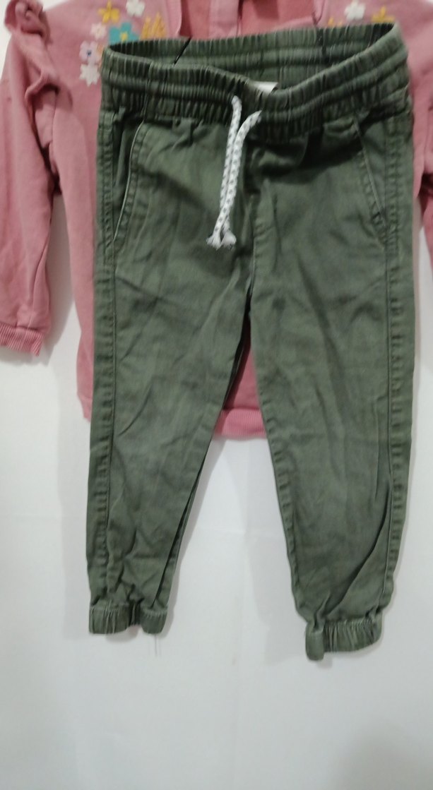 Pembe Nakışlı Uzun Kollu Bebek Kız Takımı - Görsel 3