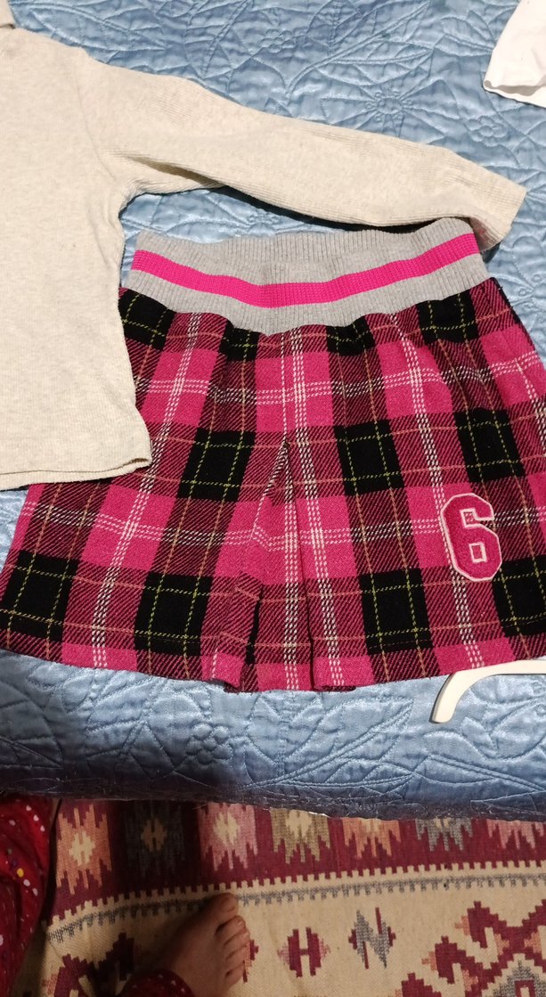 Uzun Kollu Gri Boğazlı kazak kışlık etek - Görsel 3