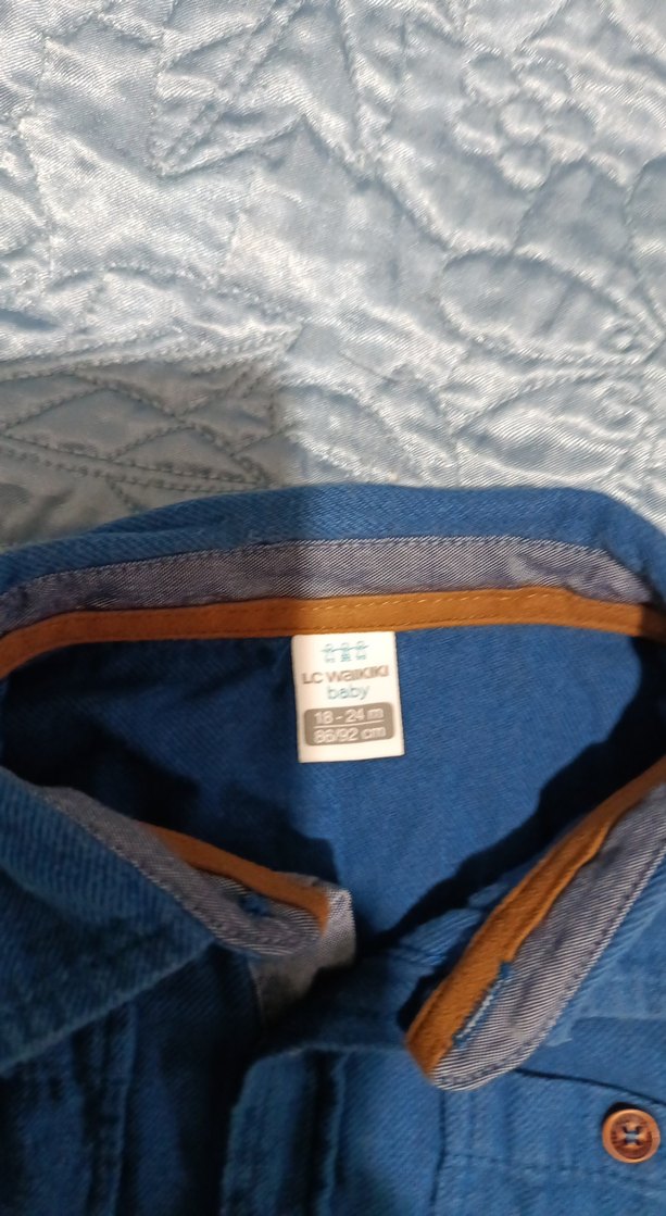 Erkek Çocuk Kot Gömlek Uzun Kollu - Görsel 2