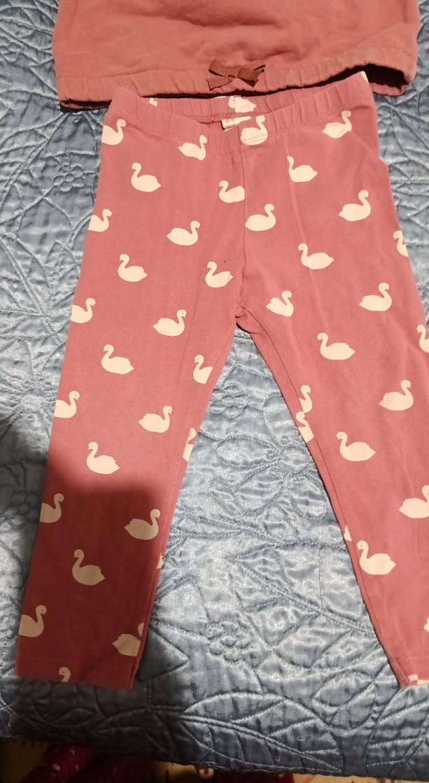 Pembe Uzun Kollu Bebek Kız Takımı - Görsel 3